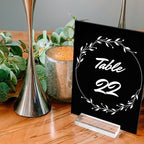 10 Pack Black Acrylic Sign Blanks for Table Numbers, 5 x 7 Inch Black Acrylic Blanks Sheets 1/8 inch Thick, Use for DIY Wedding Table Signs