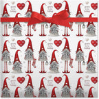 Current Gnome for the Holidays Double-Sided Rolled Christmas Wrapping Paper - Premium Jumbo 23-Inch x 32-Foot Gift Wrap Roll, 61 Square Feet Total