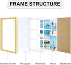 Vittanly 11x14 Collage Picture Frame, Displays 5Pcs 4x6 Pictures with Mat, Picture Frames Collage Wall Decor, Gold, 1 Pack