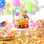 MARFOREVER 500 Pcs Little Cutie Baby Shower Confetti Citrus Decoration Orange Baby Shower Confetti Tangerine Eucalyptus Scatter for Gender Reveal Birthday Party Table Decoration Supplies