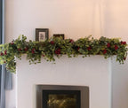 6.3FT Christmas 144 Branch Tips Cedar Garlands, Anna's Whimsy Artificial Pine Cypress Greenery Garland, Decorations Holiday Indoor Outdoor Christmas Decor Winter Garland