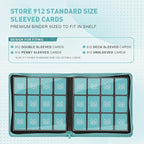 Premium Card Binder 12 Pocket for 720 Pockets Trading Card Binder, PU Zipper Card Collection Album, Sturdy Side-Loading Card Book Holder for MTG, TCG, Game Cards, Sports Cards