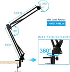 Wave 1 Microphone Stand, Professional Mic Boom Arm Stand Compatible with Elgato Wave 1 USB Condenser Microphone by SUNMON