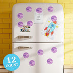 Big Dot of Happiness Custom Logo Magnets, Personalized Fridge Cutout Magnets for Businesses, Events, or Branding, Magnetic Pictures for Kitchen & Home Decor - Set of 12