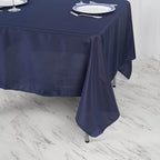 Efavormart 70" Square Linens Navy Blue Wholesale Linens Polyester Square Linen Tablecloth for Wedding Banquet Party Restaurant