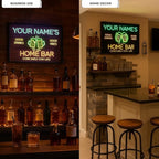Personalized Beer O'Clock Neon Sign, Custom Wall Sign for Home Bar, Man Cave, Pub, Game Room, LED Beer Light Decor (Cocktail Bar)
