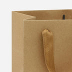 Kraft Paper Gift Bag Large Square Bottom Kraft Paper Bags with Handles (Natural Kraft, 10 x 10 x 10 in, 10 CT)