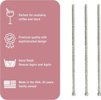 Royer Cocktail Stirrers - PRIDE Cocktail Glitter for Drinks, Perfect LGBTQ+ Party Drink Mixer & Decorations | 6 inches - Rainbow Glitter Stick with Disco Ball Design (D50)