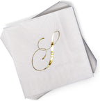 Gift Boutique 100 Gold Monogram Cocktail Napkins Letter S Disposable Paper Pack Elegant Metallic Golden Foil Hand Napkin for Powder Room Wedding Holiday Birthday Party Baby Shower Decorative Towels