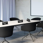 300 Pcs Paper Table Reserved Sign with Name Line Reserved Seating Signs Bulk Double Sided Signs for Reserving Seats Restaurant Wedding Reception Church Board Business Meeting (Black White)