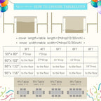 QueenDream Baby Blue Sequin Tablecloth 90x132 Inch Baby Shower Tablecloth Glitter Table Cloth for Wedding Party Decor