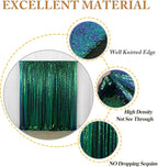 ShinyBeauty Iridescent Green Sequin Backdrop 5FTx10FT - Sparkling Photo Background for Parties, Weddings, Events -Durable, Non-Shedding Fabric - Perfect for Studio and Home Use Happy Birthday Backdrop