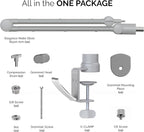 IXTECH Microphone Boom Arm with Desk Mount, 360° Rotatable, Adjustable and Foldable Scissor Mounting for Podcast, Video Gaming, Radio and Studio Audio, Sturdy and Universal.