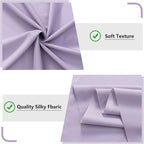 MYSKY HOME 10ft x 10ft Purple Background Curtains - Drapes for Parties, Weddings, Stage & Baby Showers - 2 Panels with Rod Pocket