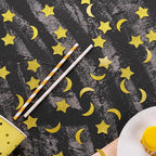 Gold Glitter Confetti Star and Moon Table Decoration for Wedding Birthday Eid Party Decoration, 1.2 inch in Diameter,200 Counts