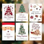 Custom Merry Christmas Cards - 4.7×6.7 Inches, 6 Festive Templates, Personalized Greeting Cards for Xmas (Cards)