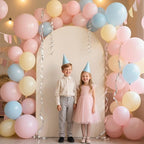 Ledido Wedding Arch Backdrop Cover 6FT Arch Covers Fitted Stretchy Spandex Round Top Stand Backdrop Cover for Wedding Banquet Ceremony Birthday Party Baby Shower Event Decoration,Beige