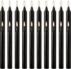 Unscented Black Spell Chime Candle-4 Inch Tall Taper Candles-20 Pcs Chime Candles, Mini Smokeless Candles for Rituals, Prayer,Dinners, Parties, Ceremonies, Shabbat