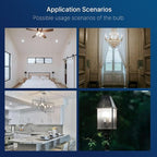 FLSNT 24 Pack Dimmable LED Candelabra Bulbs, 40W Equivalent LED Chandelier Light Bulbs, E12 Base, 5000K Daylight