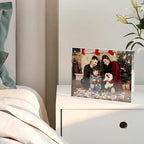 5x7 Acrylic Picture Frame 5 Pack, Clear Freestanding Double Sided Frameless Magnetic Photo Frames, Desktop Display Decor Gift