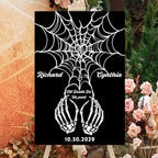 Halloween Wedding Welcome Sign, Gothic Welcome Sign Black Burgundy Wedding Sign, Wedding Sign Halloween Wedding, Gothic Wedding, Wedding Welcome Signs For Ceremony, Wedding Sign