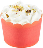 Panificio 10 Ounce Cupcake Wrappers, 200 Scalloped Baking Cups - Oven-Ready, Greaseproof, Red Paper Cupcake Liners, Disposable, For Birthdays, Baby Showers, Or Weddings - Restaurantware