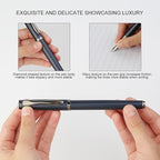 GC QUILL Calligraphy Fountain Pen Set - Includes 5 Nibs, Ink Bottle, Ink Refill Converter and 18 Cartridges, Fancy Pen for Women Men Gift - MU-25