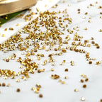 FUTUREPLUSX 28000PCS Fake Diamonds, 3mm Gold Acrylic Crystals Diamond Decorations for Vase Fillers Party Table Scatters Craft Rhinestones Wedding Decor