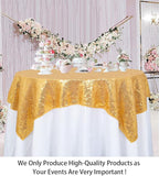 ShinyBeauty Sequin Tablecloth 72x72-Inch Gold Square Sequin Table Cover Glitter Table Cloth Christmas Table Linens for Wedding Party Halloween Thanksgiving Xmas New Year Decor -191008s (72x72-Inch)