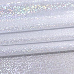 Fitable Silver Sequin Tablecloth for Parties 52x70 Inch - Sparkle Glitter Table Cloth Laser Rectangle Overlay for Wedding Baby Shower Ceremony Birthday Holiday Banquet