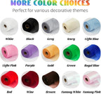 Crystal Organza Fabric Tulle 11 Inch by 50 Yards Sheer Tulle Rolls for DIY Craft Wedding Party Baby Shower Decor Gift Wrapping Party Supplies (Red)