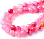 Blood Red Persian Jade Stone Beads Gemstone Round Crystal Energy Jade Beads Stone Beads for Jewelry Making DIY Bracelet Necklace Jewelry Making 1 Strand 15.5inch 4MM