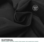 Surmente Black Tablecloth 60 x 102-inch Rectangular Polyester Table Cloth for Weddings, Banquets, or Restaurants