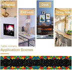 Building Blocks Colorful Blocks Table Runner for Kids Teens Bedroom Living Room Kitchen Birthday Party Decor - 13x36 Inch