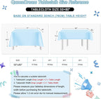 Glitter Blue Tablecloth 50x80 Inch Iridescent for Anniversary Birthday Baptism Mermaid Ocean Theme