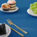 Rectangle Tablecloth 90x156 inch Washable Polyester Fabric Table Cloth for Wedding Party Dining Banquet Decoration（90x156, Mediterranean Blue）