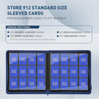 Premium Card Binder 12 Pocket for 720 Pockets Trading Card Binder, PU Zipper Card Collection Album, Sturdy Side-Loading Card Book Holder for MTG, TCG, Game Cards, Sports Cards