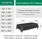 Biscaynebay Textured Fabric Christmas Rectangle Table Cloth 70x120 Inch, Hunter Green Water Resistant Tablecloths for Dining, Kitchen, Wedding and Parties etc. Machine Washable