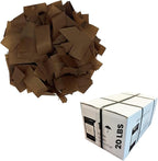 Ultimate Confetti, Brown Biodegradable Confetti - Rectangular Flame-Resistant Tissue Paper Confetti for Cannon and Launcher use – Best for Gender Reveal, Parties, and Concerts - 20 lb, 320 oz