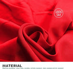 Surmente Red Tablecloth 60 x 102-inch Rectangular Polyester Table Cloth for Weddings, Banquets, or Restaurants