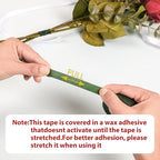 NESCCI Flower Tape,Floral Tape for Bouquets,12 Rolls of 1/2 "Wide Dark Green Flower Tape,Used for Wrapping Bouquet Stems and Flower Crafts,Wedding Bouquet (Dark Green, Size 264 Yards)