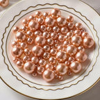 200 Pcs Vase Filler Beads Rosegold Pearl Beads for Vase No Hole Pearls for Centerpieces Vases Home Table Party Decor Wedding DIY 8/14/20mm