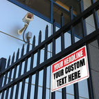 Custom Signs Outdoor Metal - 12 x 8 Personalized Entrance Garden Hazard Parking Signs for Business, Rust-Proof .040 Aluminum (Personalized Headline)