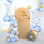 bricia Wedding Arch Backdrop Stand Cover, 5FT Double Sided Stretchy Arch Cover Fitted Wedding Birthday Party Banquet Decoration (Champagne 60''Lx25.2''W)