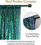 ShinyBeauty Sequin Backdrop 10x10FT Iridescent Green | Glitter Photo Background for Wedding, Baby Birthday, Photography Booth Decor Party Backdrop Curtain