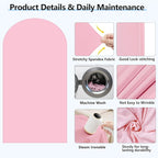 HEMMOTOP Pink Arch Backdrop Cover 7.2 ft (No Arch Stand), Spandex Arch Covers Stretchy Backdrop for Balloon, Birthday Party, Baby Shower, Banquet Arch Decoratio