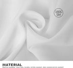 Surmente White Rectangle Tablecloth 90 x 132-inch Rectangular Polyester Table Cloth for Weddings, Banquets, or Restaurants