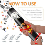 4 Pack Halloween Confetti Poppers, 12 Inch Confetti Cannon Party Poppers Shooters for Birthday, Wedding, Graduation, Anniversary, Parties, Halloween