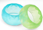 Napkin Rings Set of 12 - Epoxy Resin Napkin Holder Cuffs for Dinner Table Décor - Farmhouse Modern Serviette Rings for Weddings, Parties, Receptions, Banquets, Daily Use - 1.5" (Pastel) - CLEENTABLE