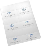 Linked Hearts Printable Place Cards, Royal Blue (Choose Color), Set of 150 (25 Sheets), Laser & Inkjet Printers - Wedding, Party, Dinner, and Special Events - Made in the USA